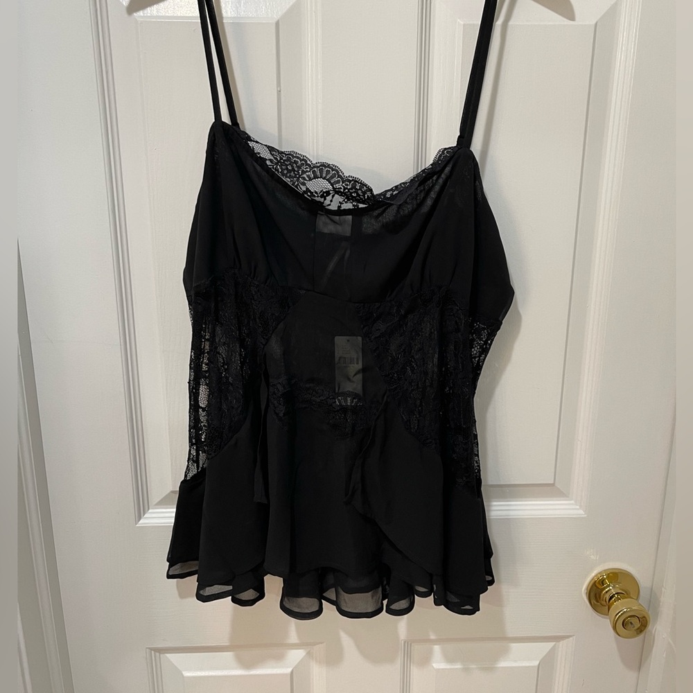 Anthropologie sheer lace cami